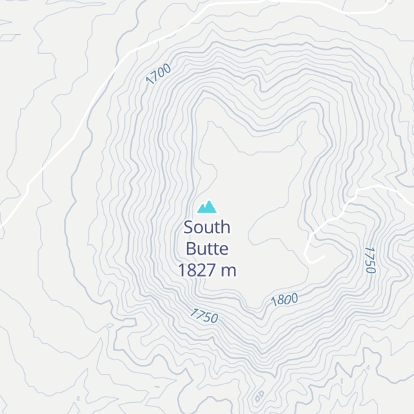Map of South Butte