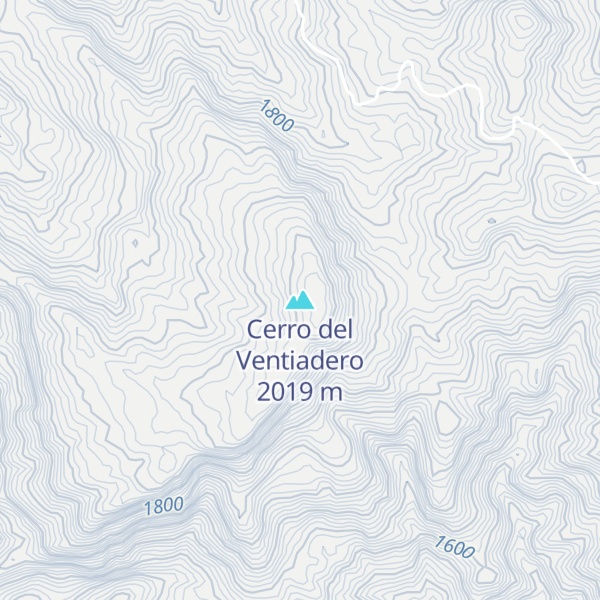 Map of Cerro del Ventiadero