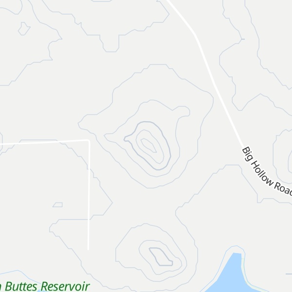 Map of Twin Buttes
