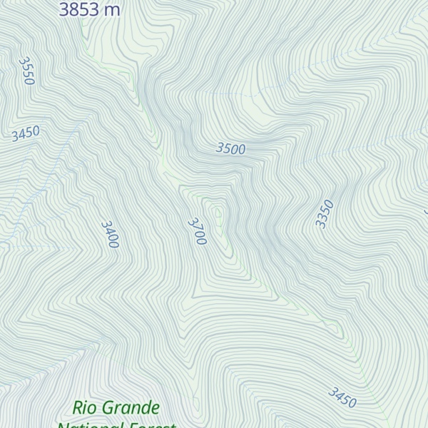 Map of Galena Peak
