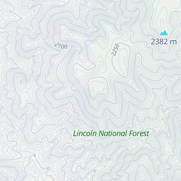 Map of Domingo Peak