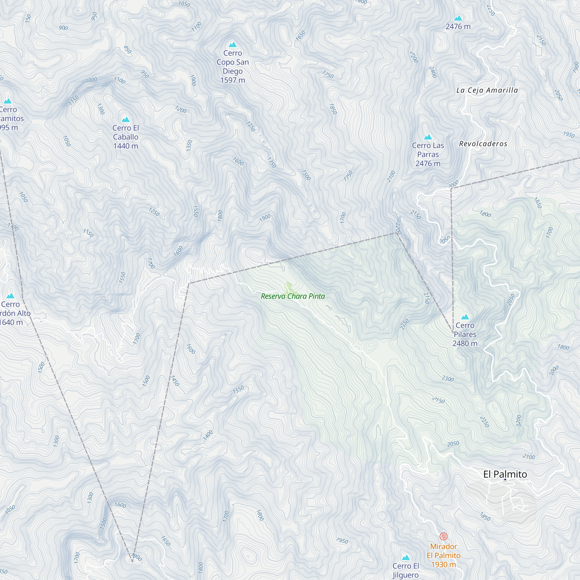 Cabañas La Chara Pinta map