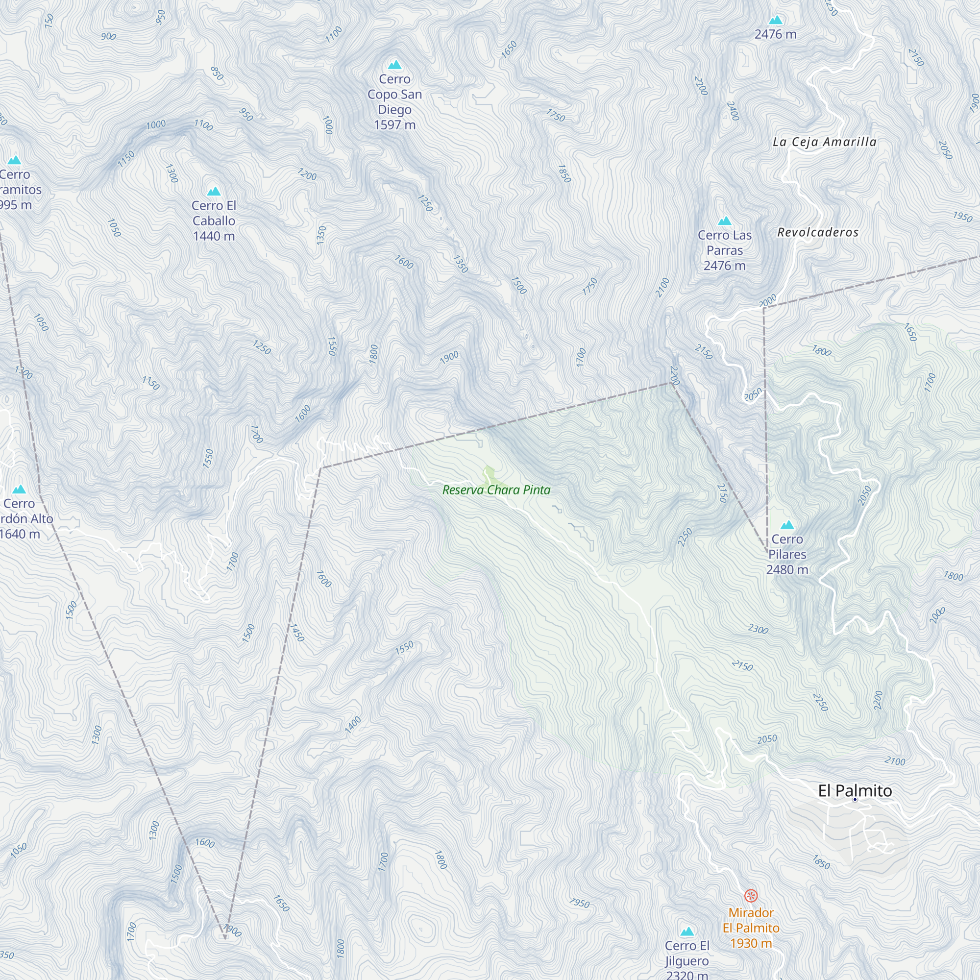 Cabañas La Chara Pinta map