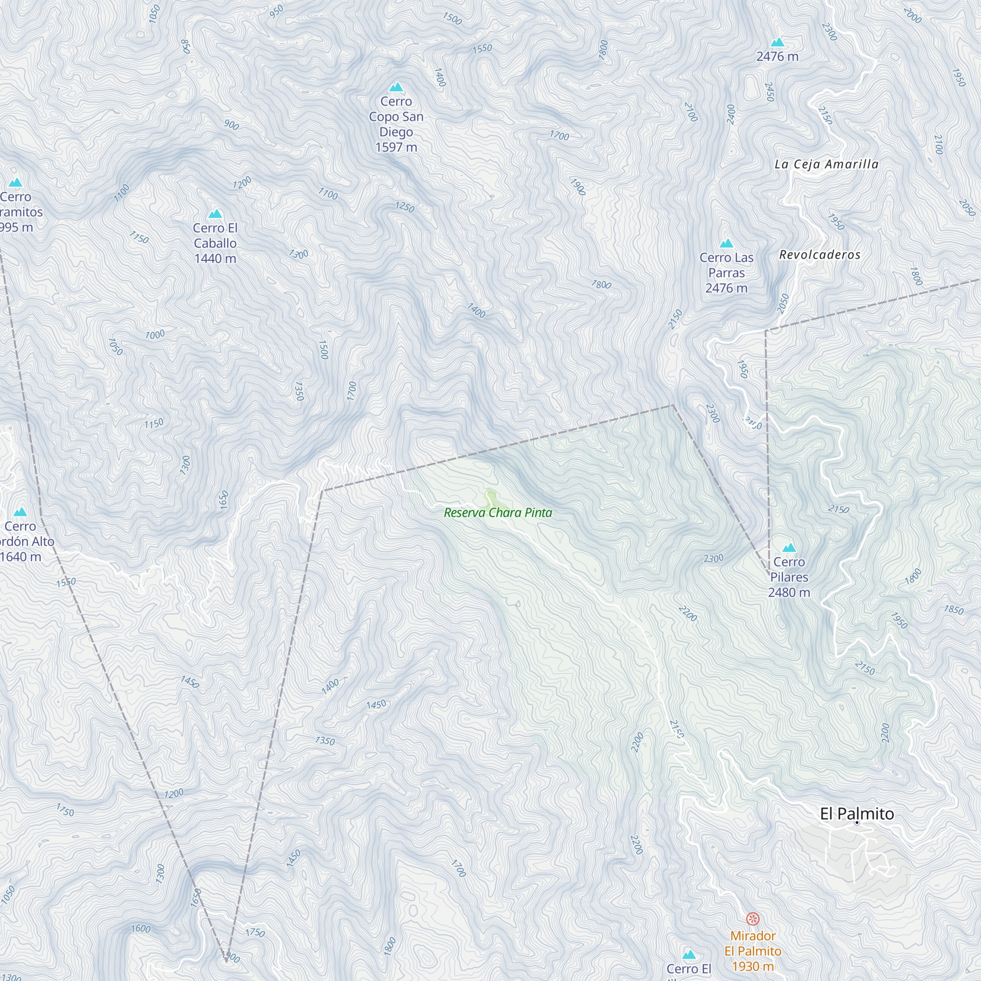 Cabañas La Chara Pinta map