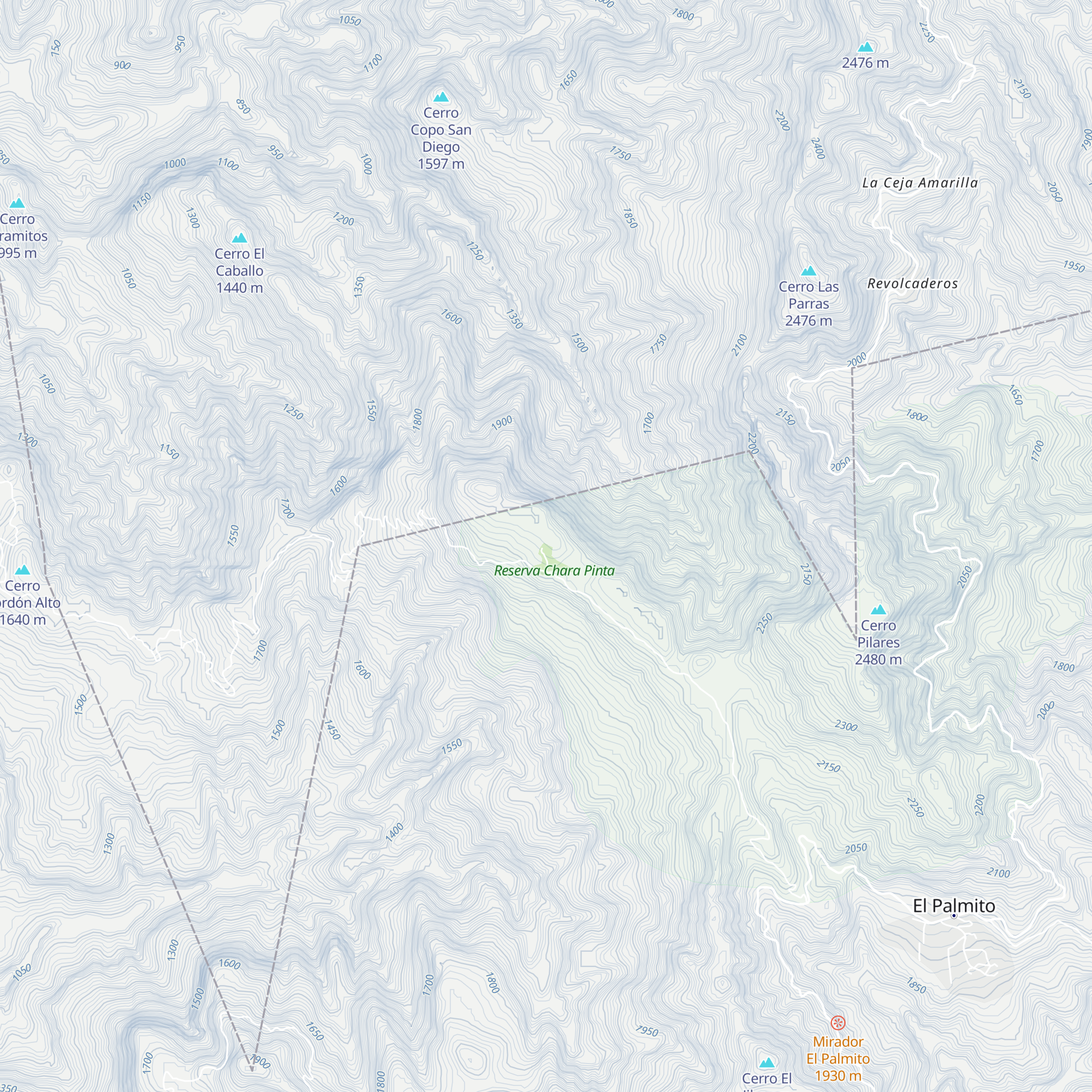 Cabañas La Chara Pinta map