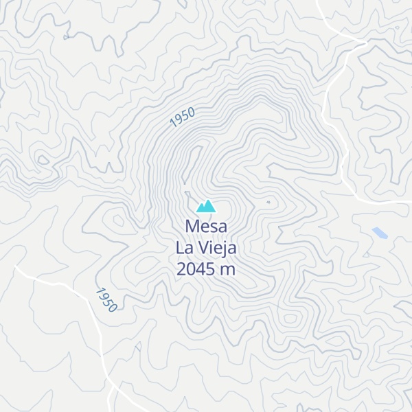 Map of Mesa La Vieja