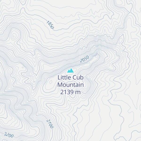 Map of Little Cub Mountain