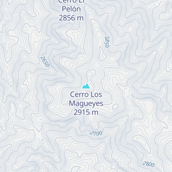 Map of Cerro Los Magueyes