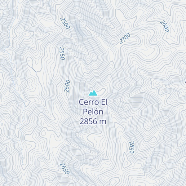 Map of Cerro El Pelón