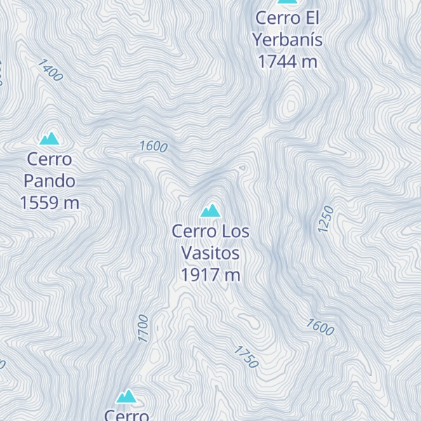 Map of Cerro Los Vasitos