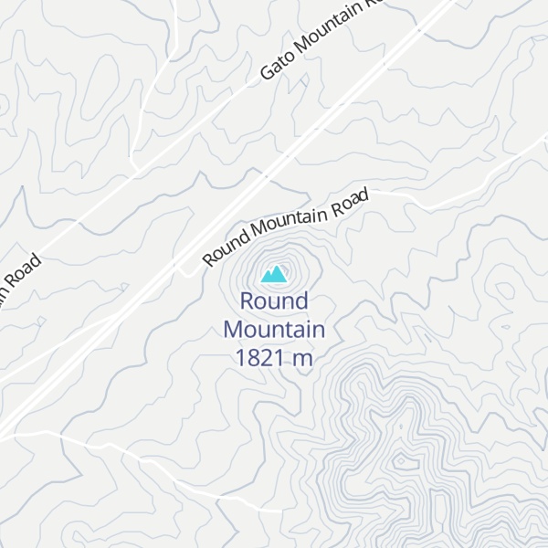 Map of Round Mountain