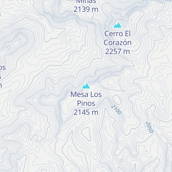 Map of Mesa Los Pinos