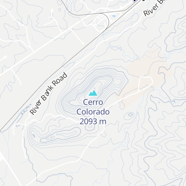 Map of Cerro Colorado