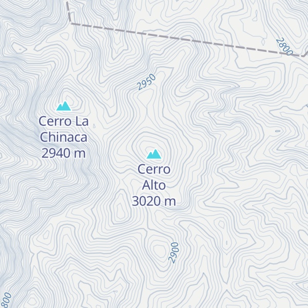 Map of Cerro Alto