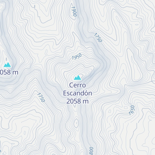 Map of Cerro Escandón