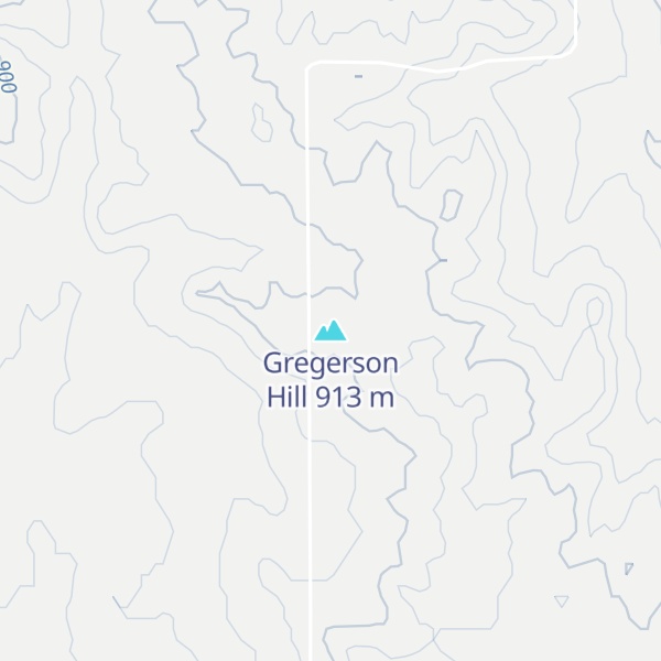 Map of Gregerson Hill