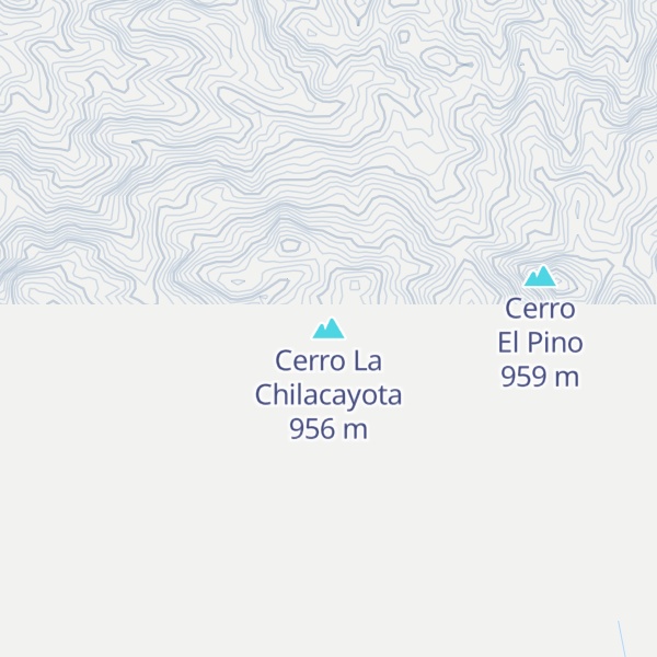 Map of Cerro La Chilacayota