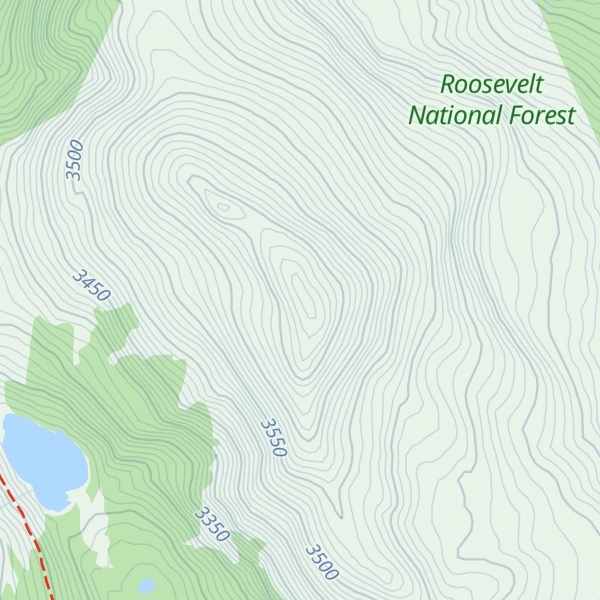 Map of Cameron Peak