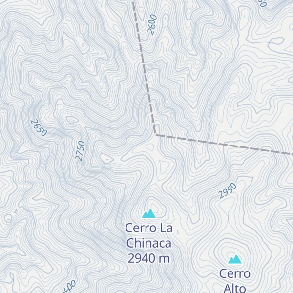 Map of Cerro Cueva del Chivo