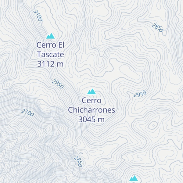 Map of Cerro Chicharrones