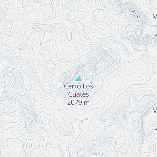 Map of Cerro Los Cuates
