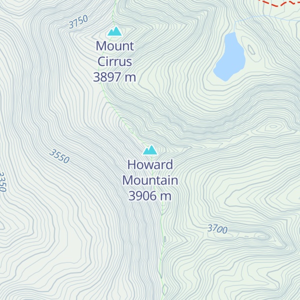 Map of Howard Mountain