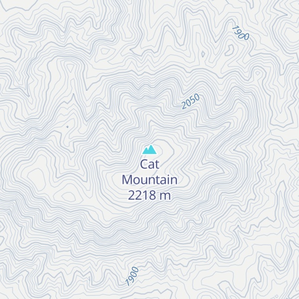 Map of Cat Mountain