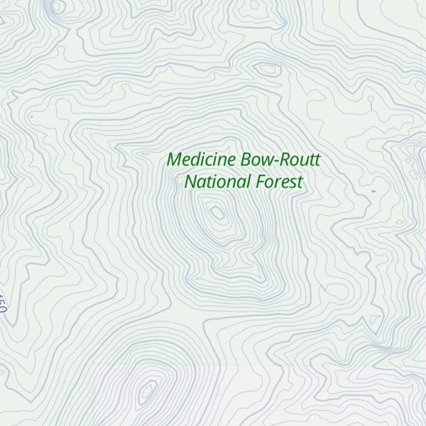 Map of Buck Peak