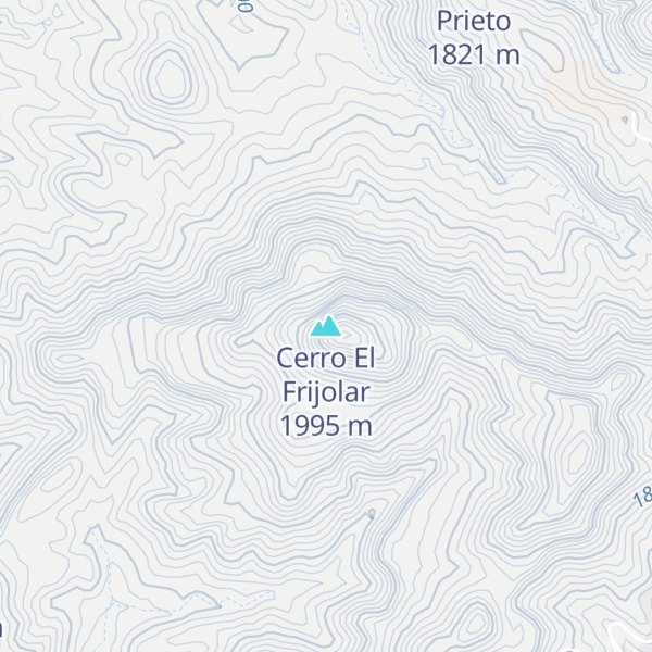 Map of Cerro El Frijolar