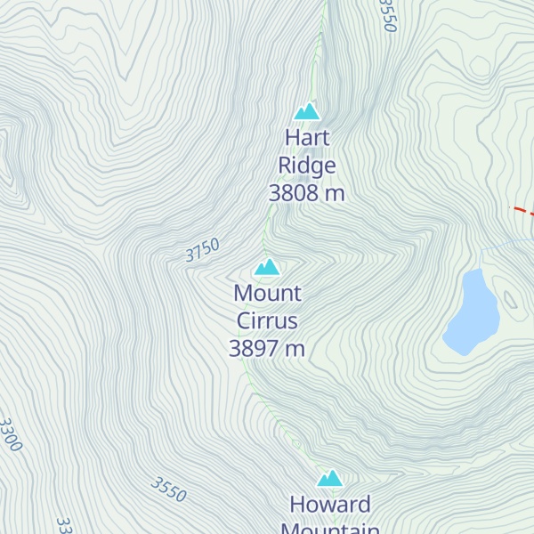 Map of Mount Cirrus