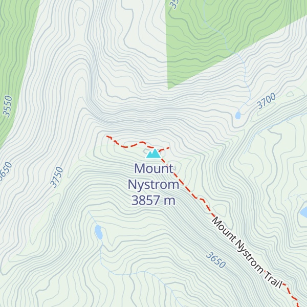 Map of Mount Nystrom