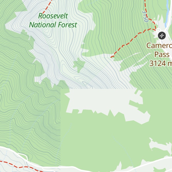 Map of South Diamond Peak