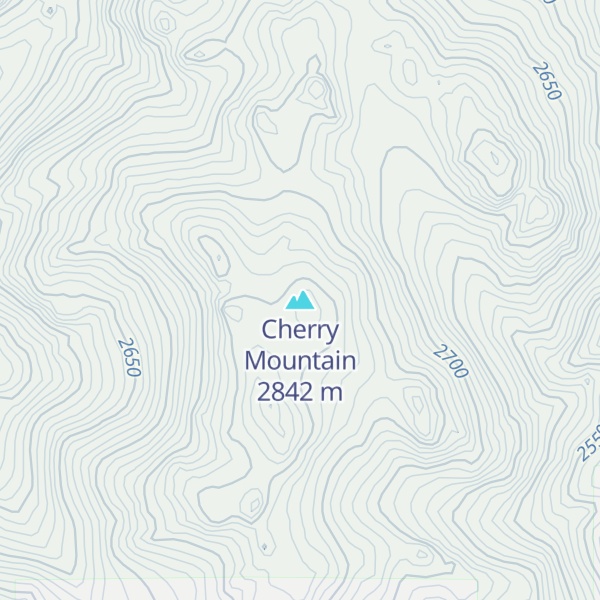 Map of Cherry Mountain
