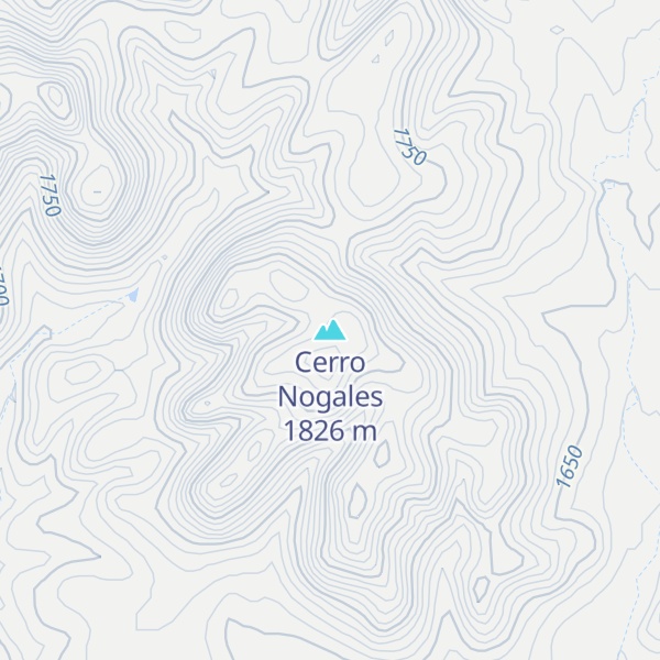 Map of Cerro Nogales