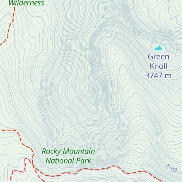 Map of Baker Mountain