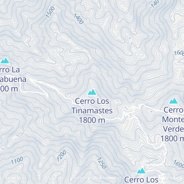 Map of Cerro Los Tinamastes