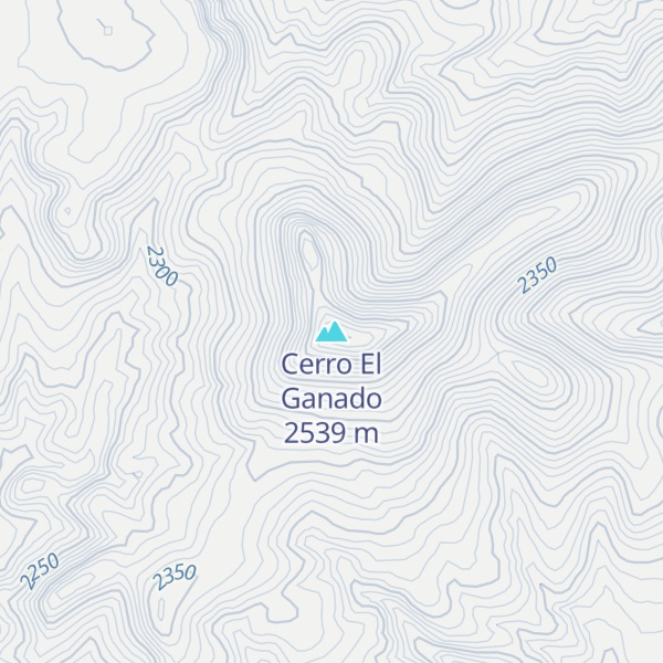 Map of Cerro El Ganado