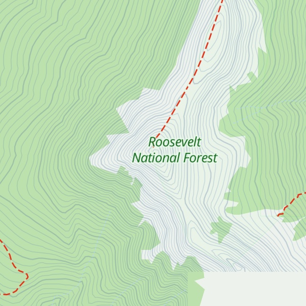 Map of North Diamond Peak
