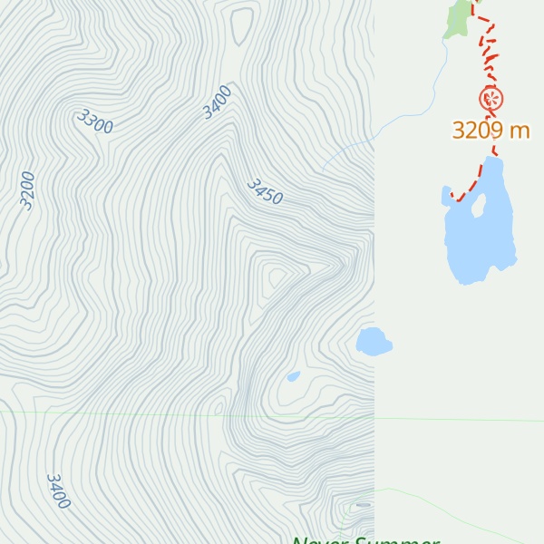 Map of Braddock Peak
