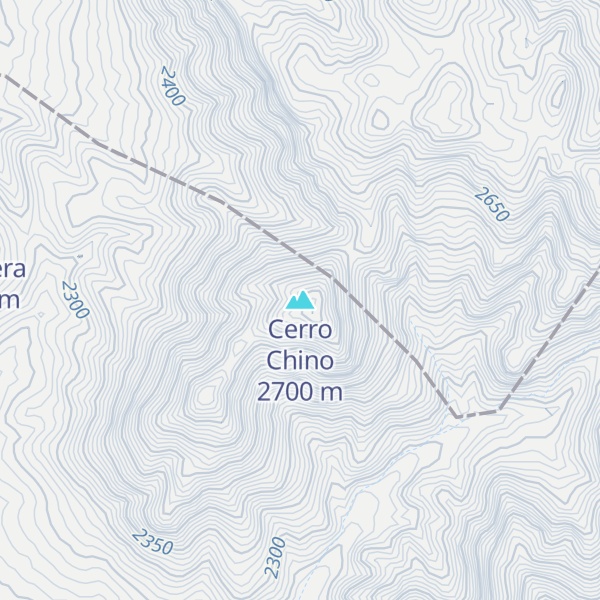Map of Cerro Chino