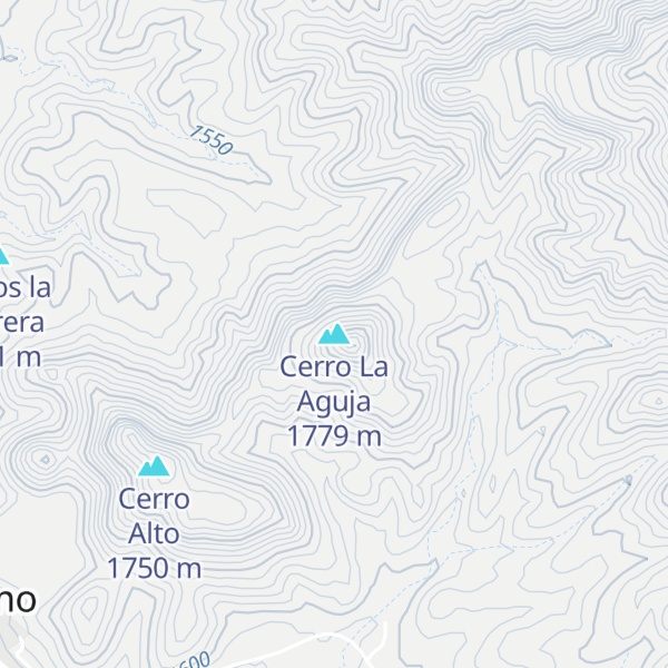 Map of Cerro La Aguja