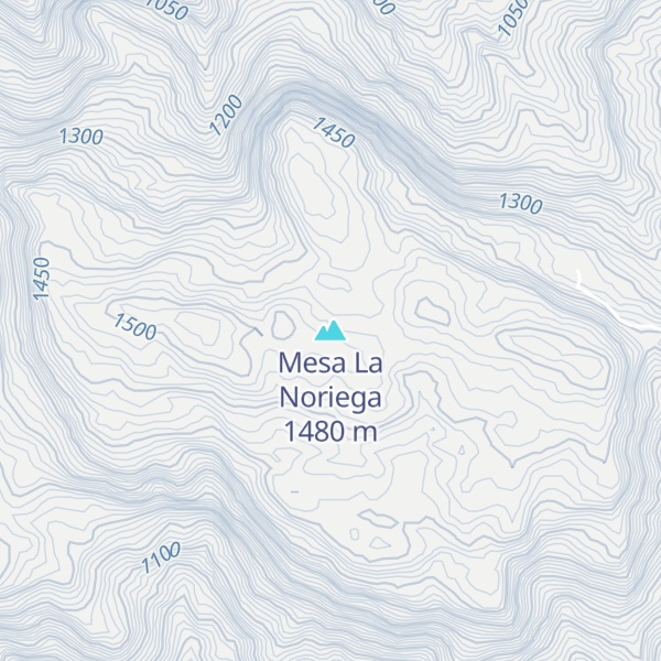 Map of Mesa La Noriega