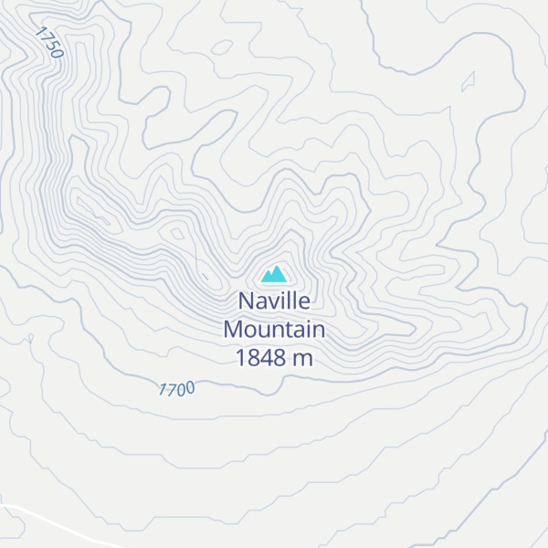 Map of Naville Mountain