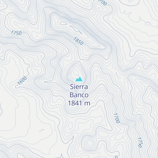 Map of Sierra Banco