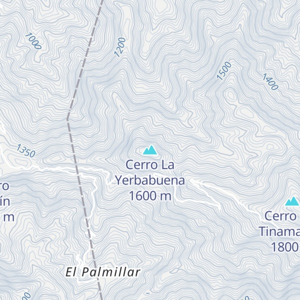 Map of Cerro La Yerbabuena
