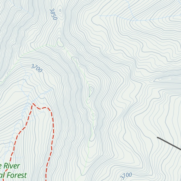 Map of Golden Bear Peak