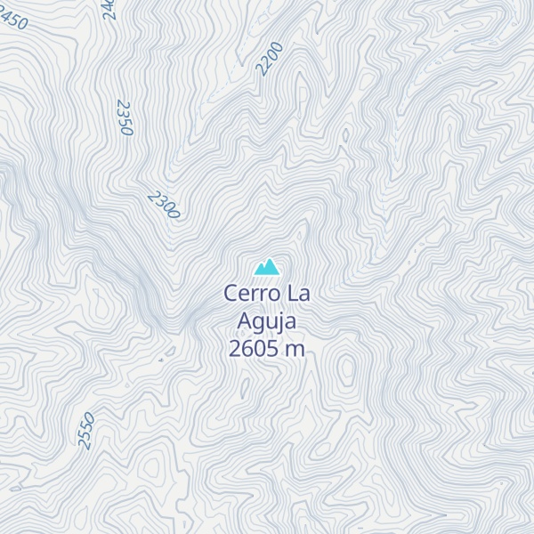 Map of Cerro La Aguja
