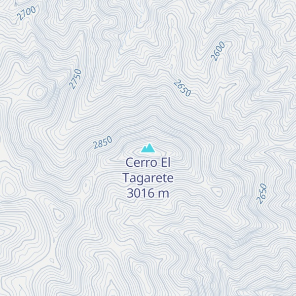 Map of Cerro El Tagarete