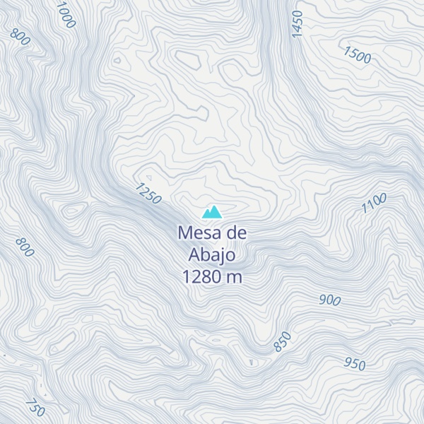 Map of Mesa de Abajo