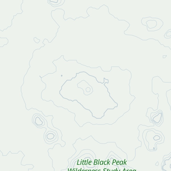 Map of Little Black Peak